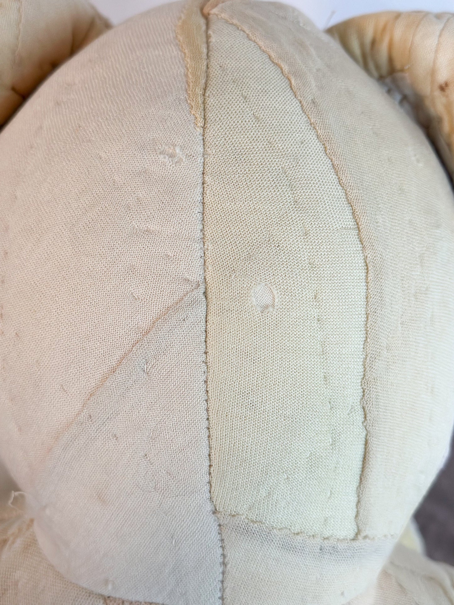 Large Vintage Parchwork Teddy Bear