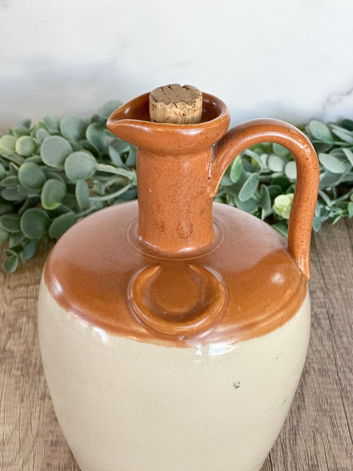 Vintage Stoneware Whiskey Jug - Edinburgh Scotland