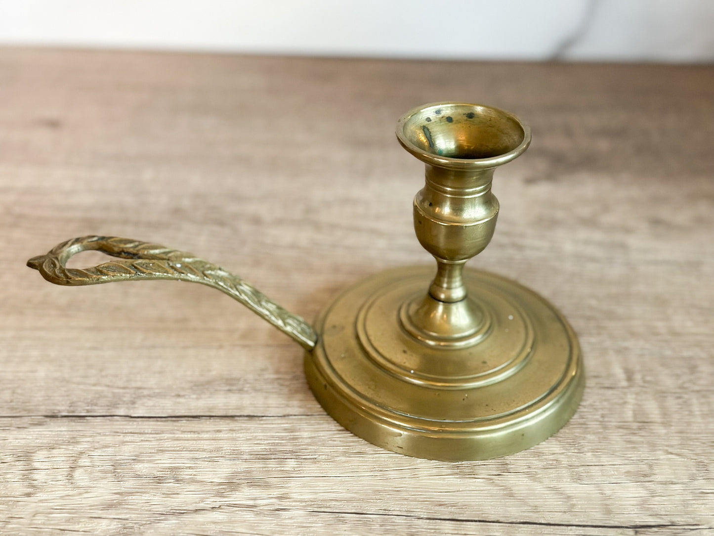 Brass Chamberstick Candle Holder