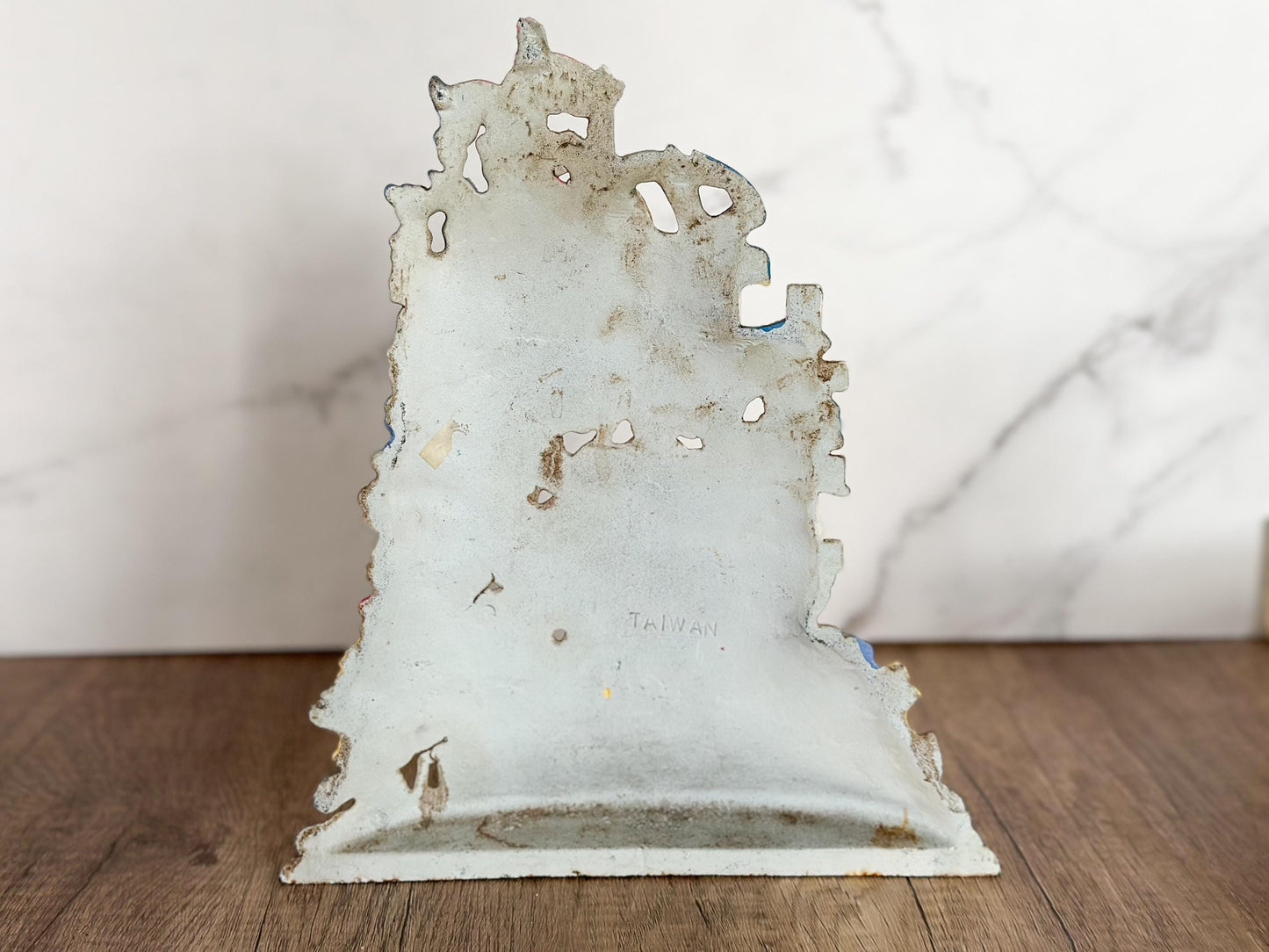 Floral Midwest of Cannon Falls Hand Painted Cast Iron Door Stop