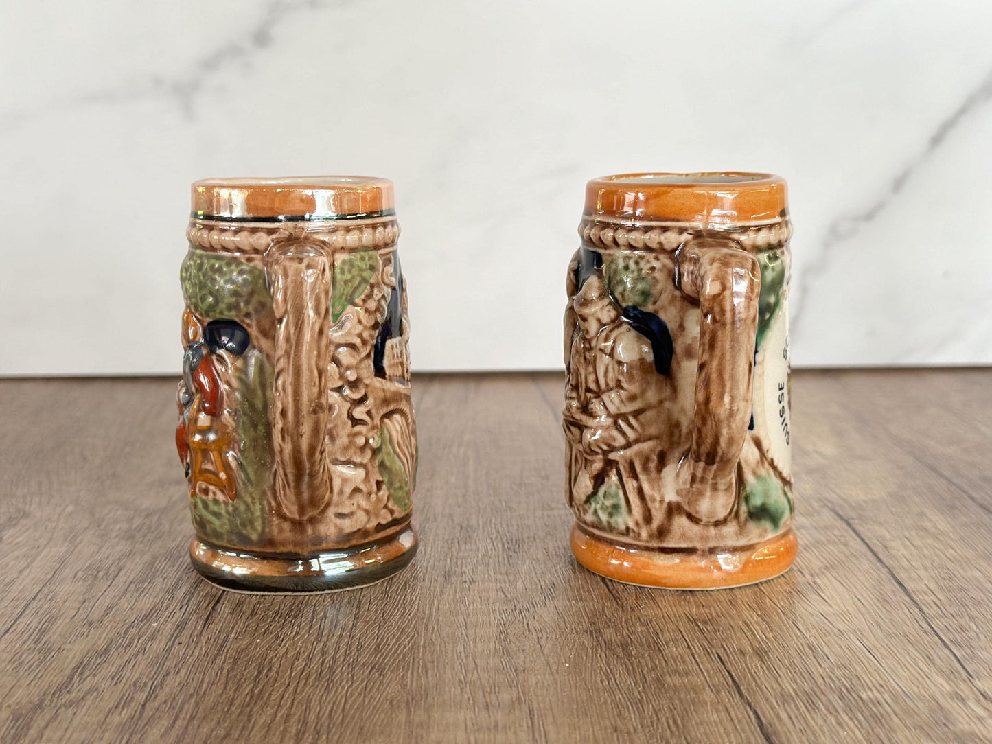 Pair of Mini Vintage Beer Steins