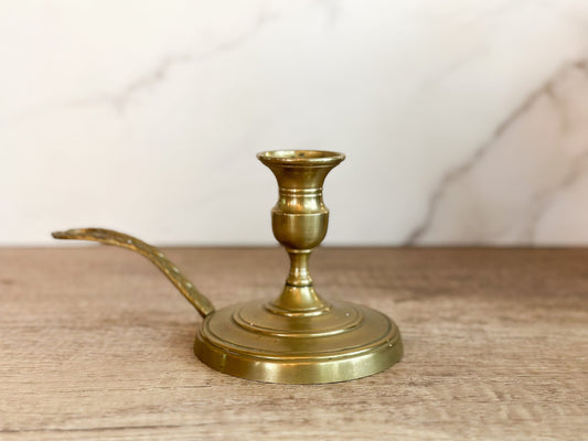 Brass Chamberstick Candle Holder