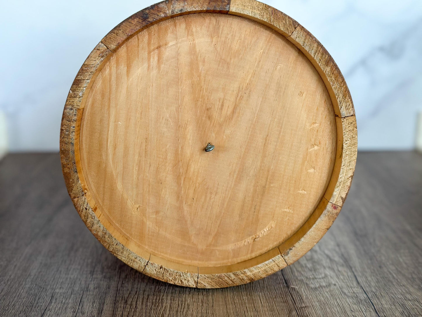 Folk Art Hand Painted Firkin Basket - Vintage Dutch Firkin