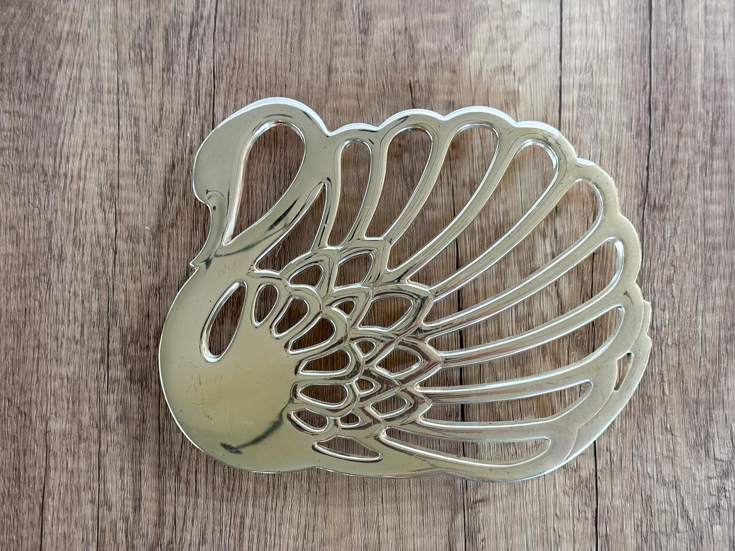 Silver Plated Swan Trivet