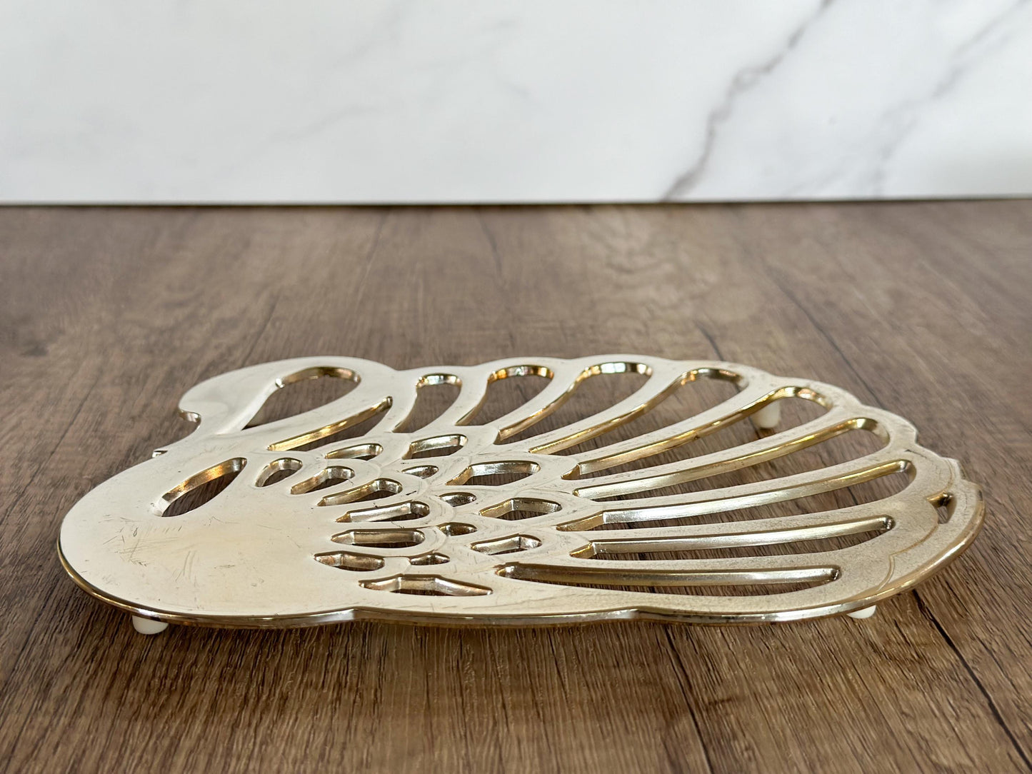 Silver Plated Swan Trivet