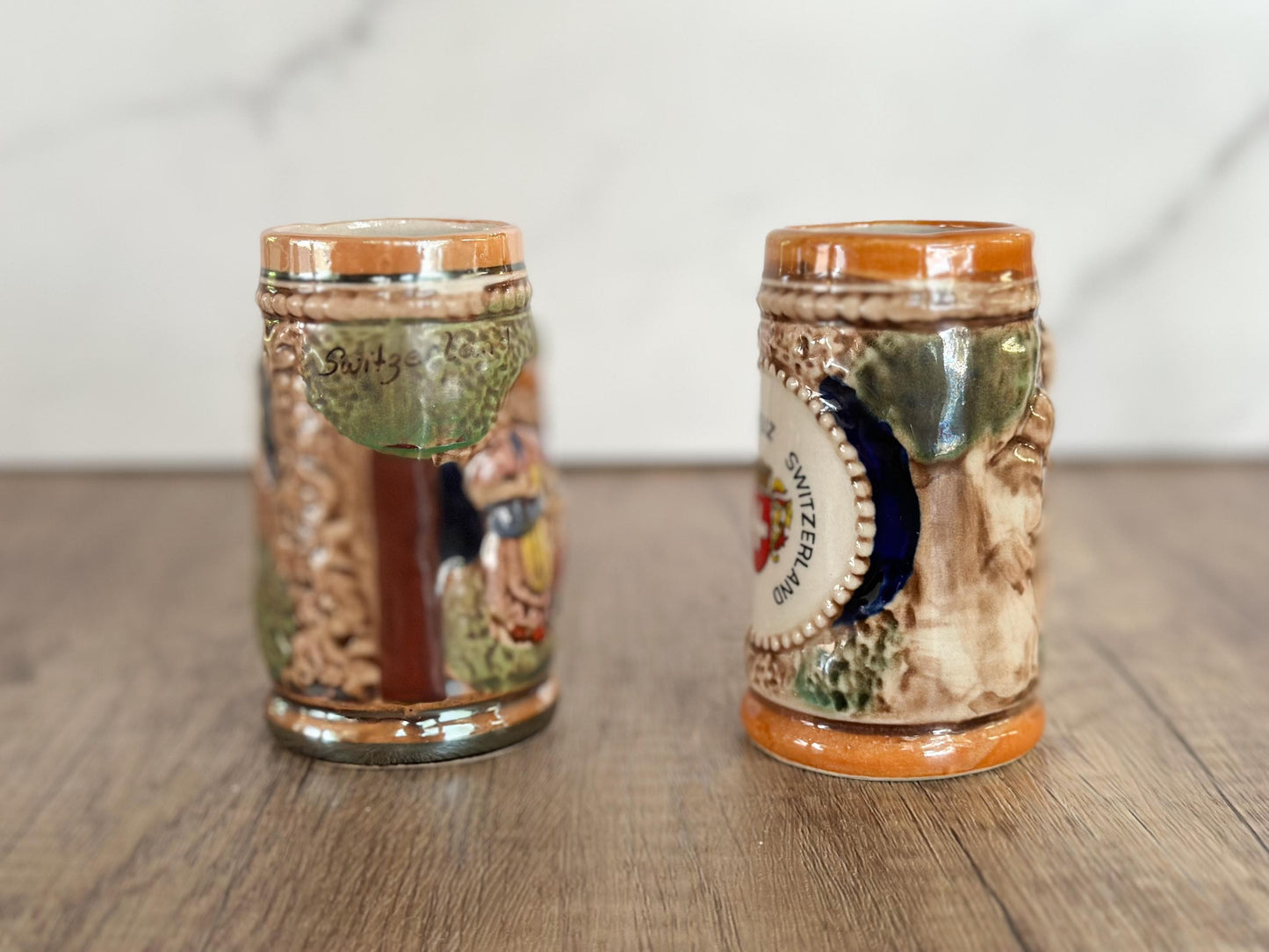 Pair of Mini Vintage Beer Steins