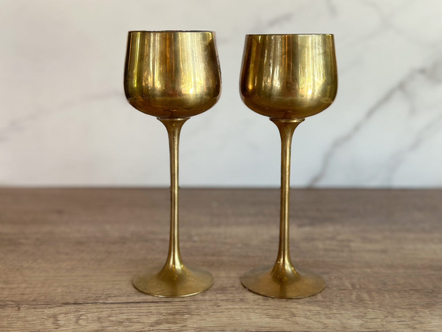 Brass Goblets Candle Holders