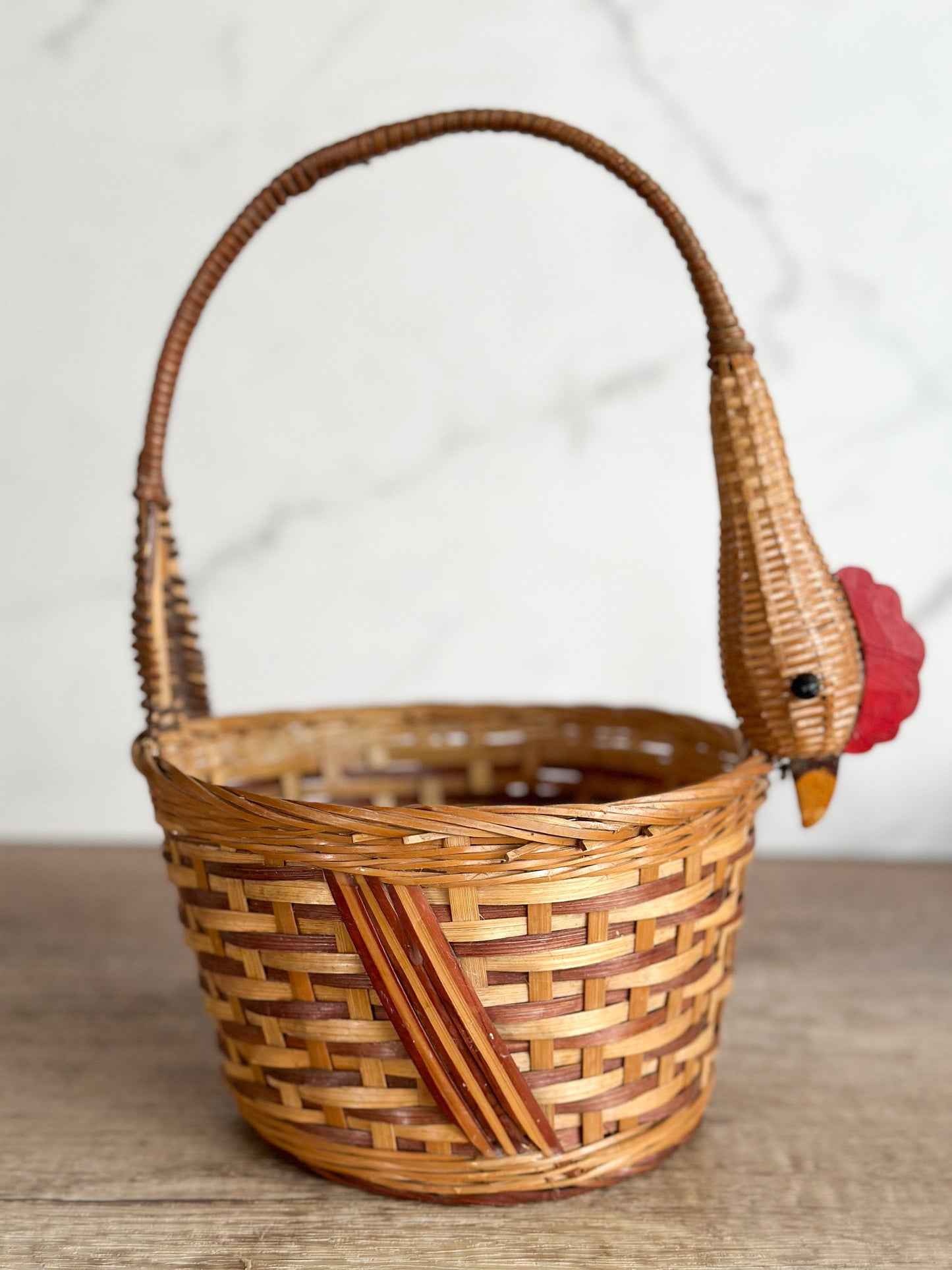 Rooster Chicken Basket
