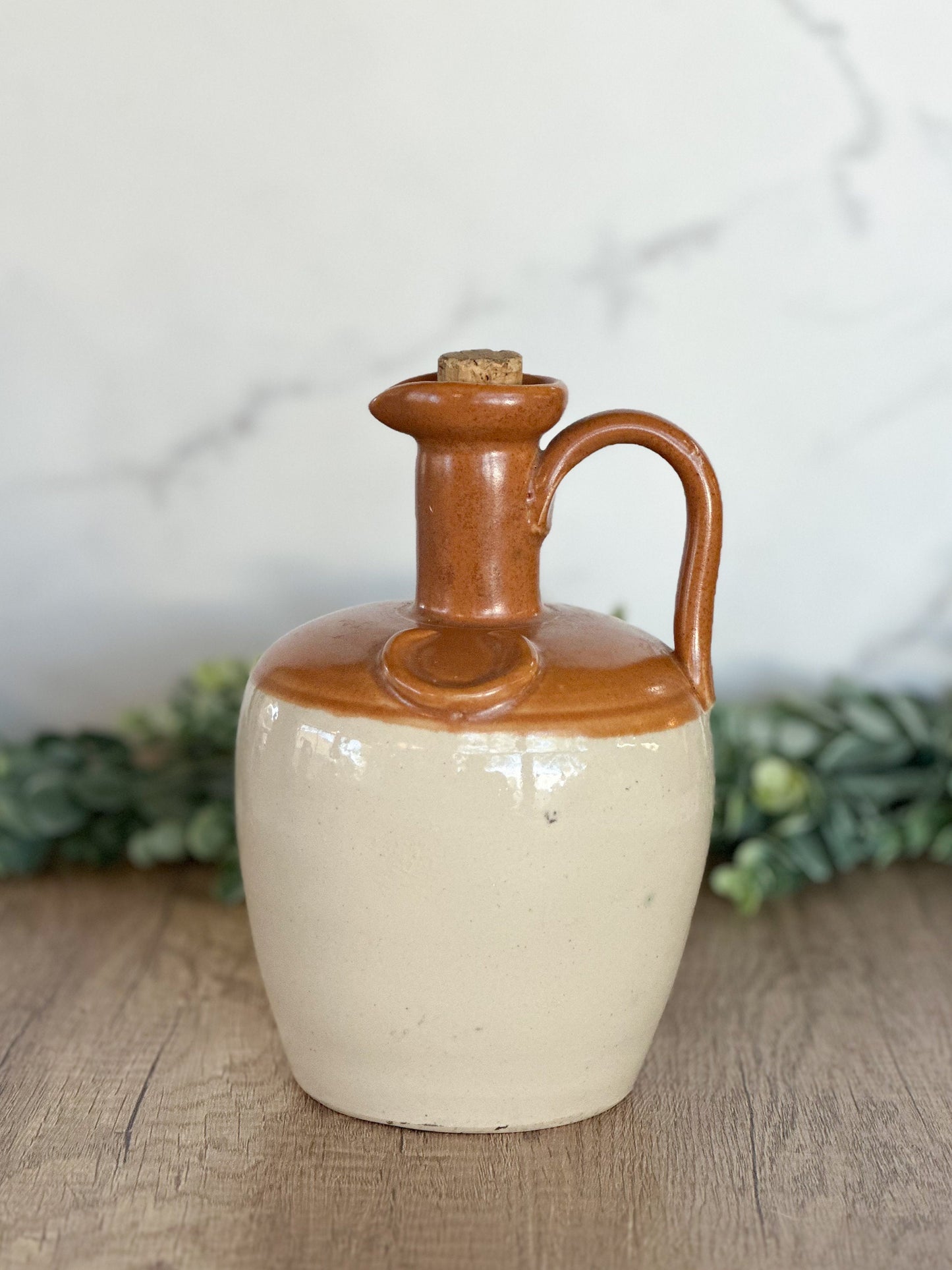 Vintage Stoneware Whiskey Jug - Edinburgh Scotland