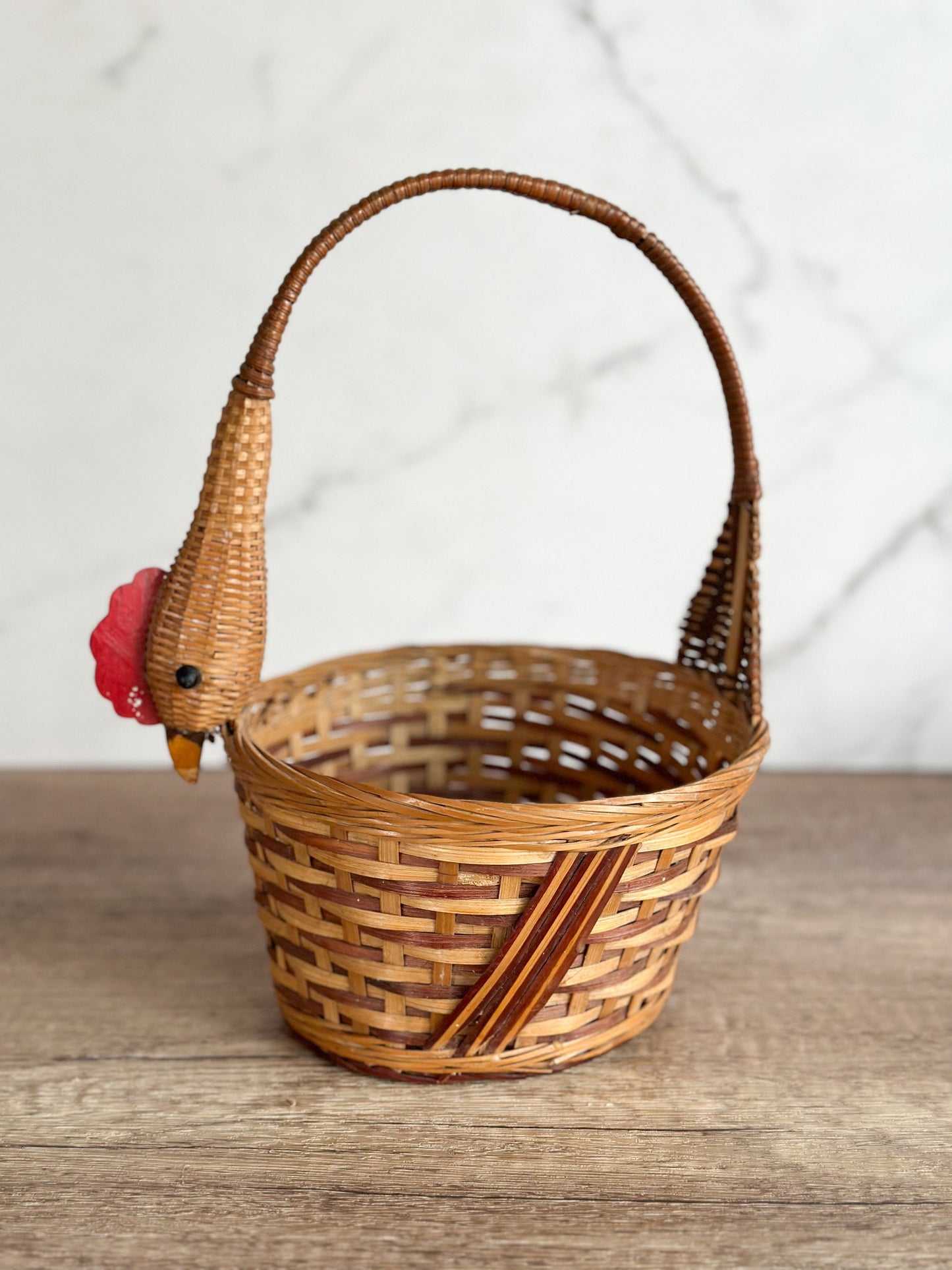 Rooster Chicken Basket