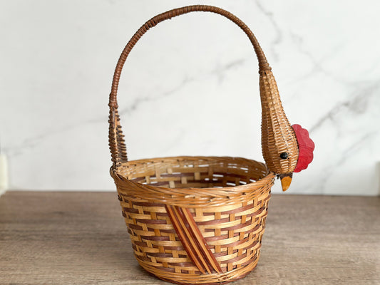 Rooster Chicken Basket