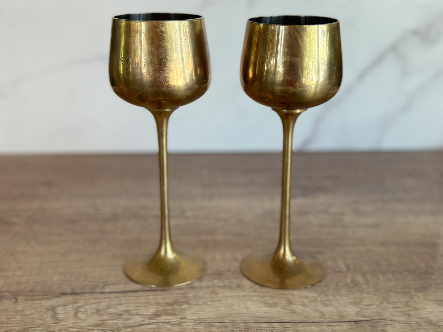 Brass Goblets Candle Holders