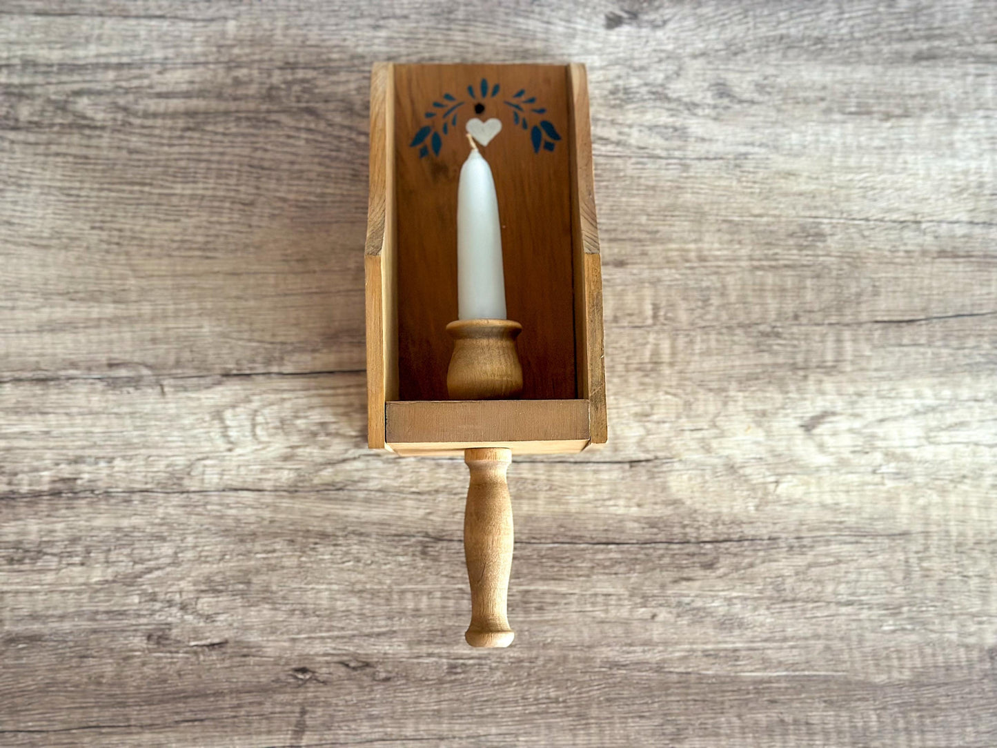 Wood Taper Candle Holder
